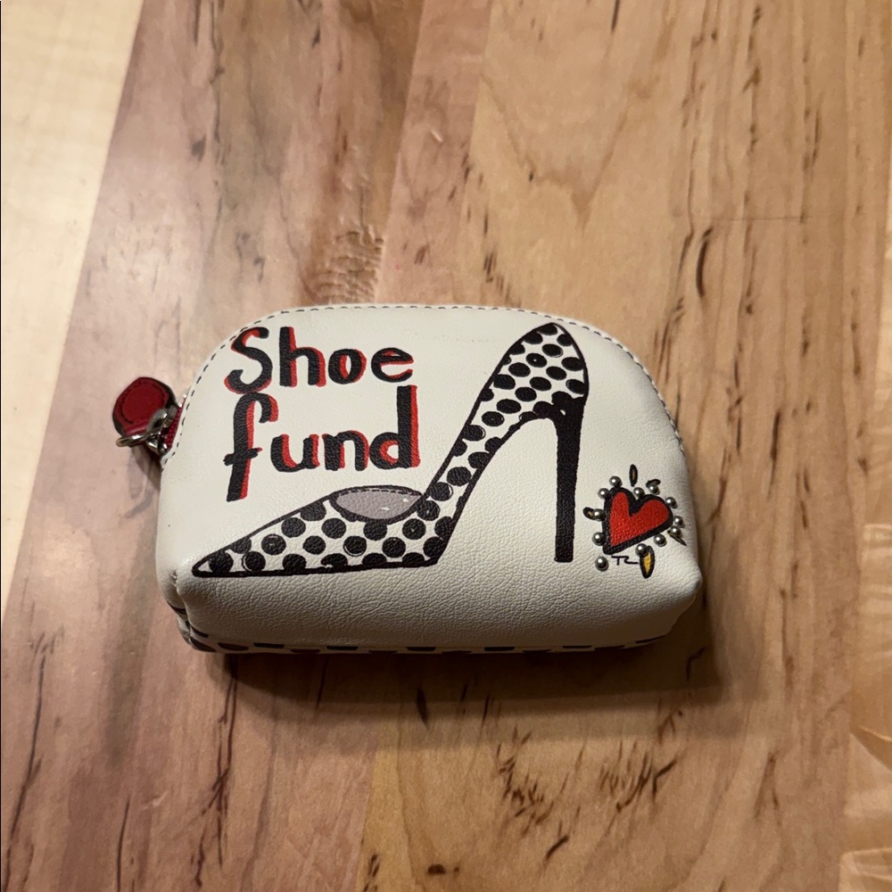Brighton Black and White Polka Dot Pouch